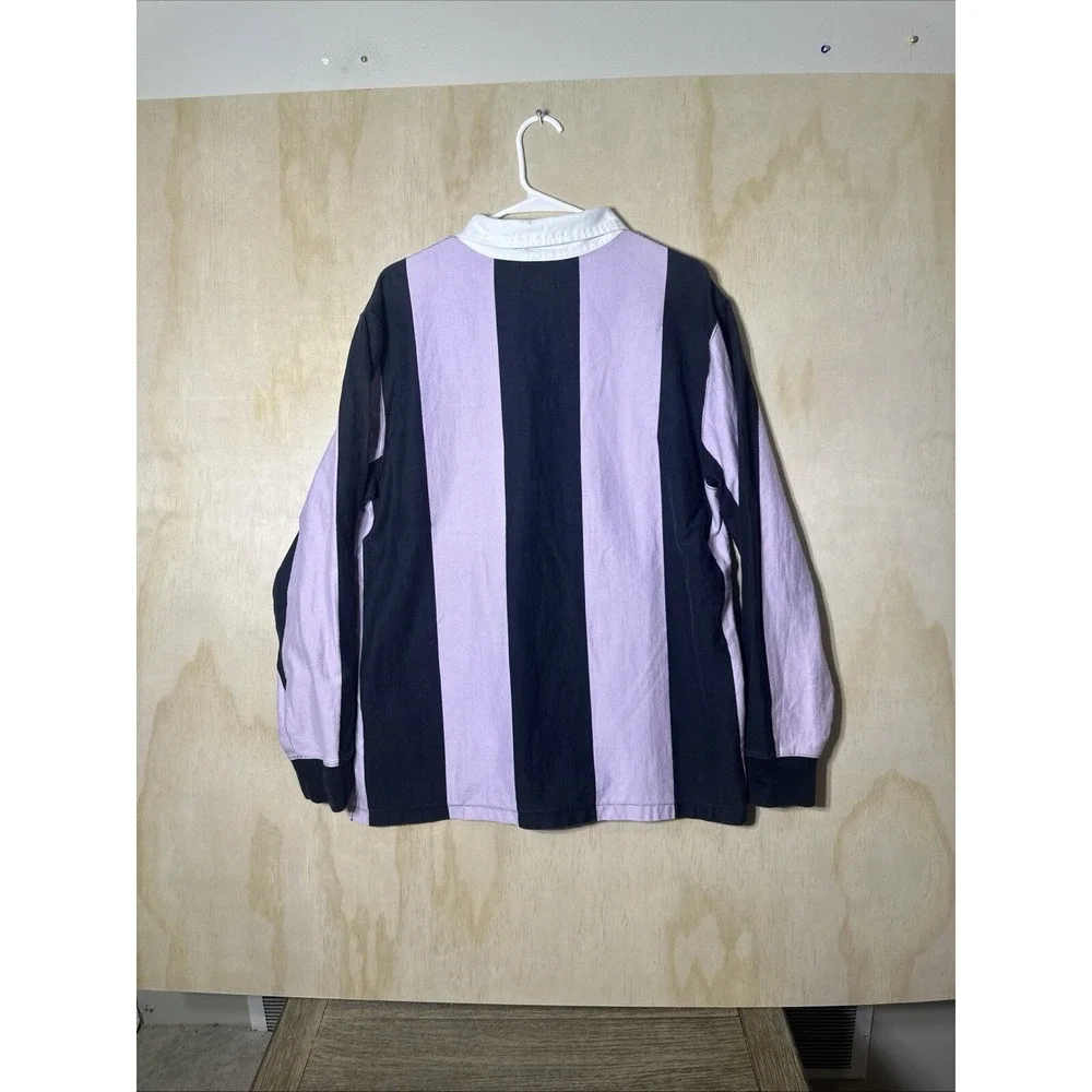 Levis Skate‎ Rugby Long Sleeve Polo Shirt Black Large unique